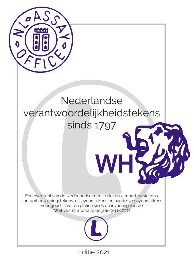 Omslag van het boekwerk Nederlandse verantwoordelijkheidstekens sinds 1797, editie 2021.